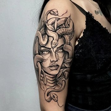 Medusa-Skull-Tattoo
