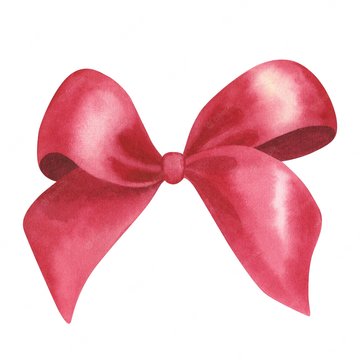 red-silk-ribbon-bow-isolated-white-background-watercolor-hand-drawn-illustration-art-design-gifts_615176-382